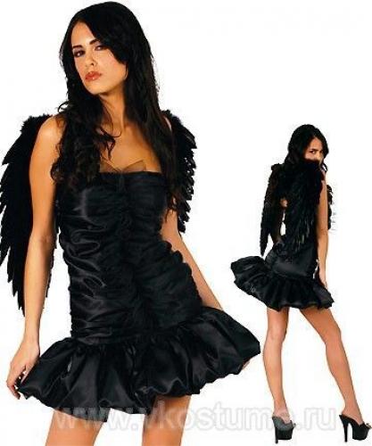 Костюм черного ангела кокетки - купить 