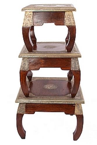 Стол набор из 3-х дерево №55