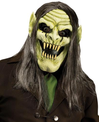 Маска демонического вампира зеленая - купить 