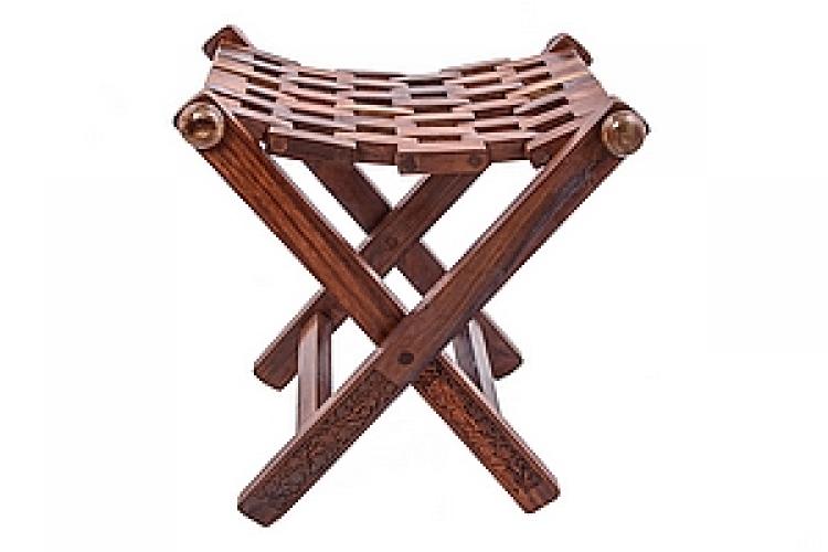 Табурет складной дачный (дерево) №31