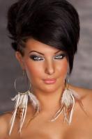 Перьевые серьги