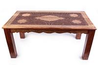 Стол дерево с инкрустацией  №125