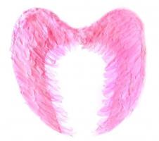 Крылья ангела розовые с перьями